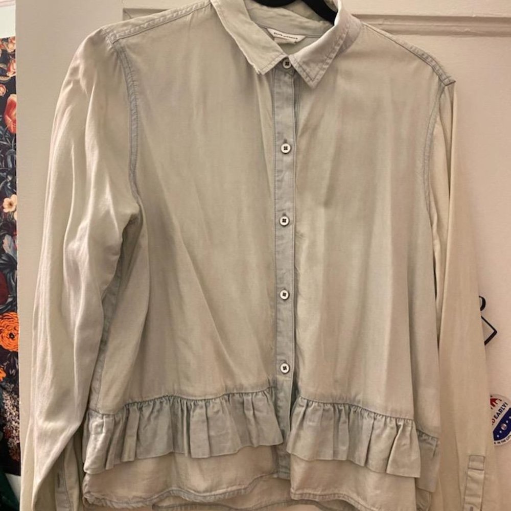 Soft denim button down shirt-Club Monaco
